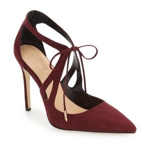 Burgundy Aaron pump Daya by Zendaya
